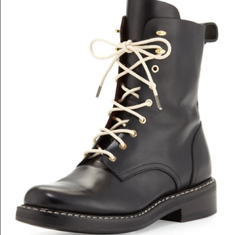 Rag & Bone Emil Leather Combat Boot